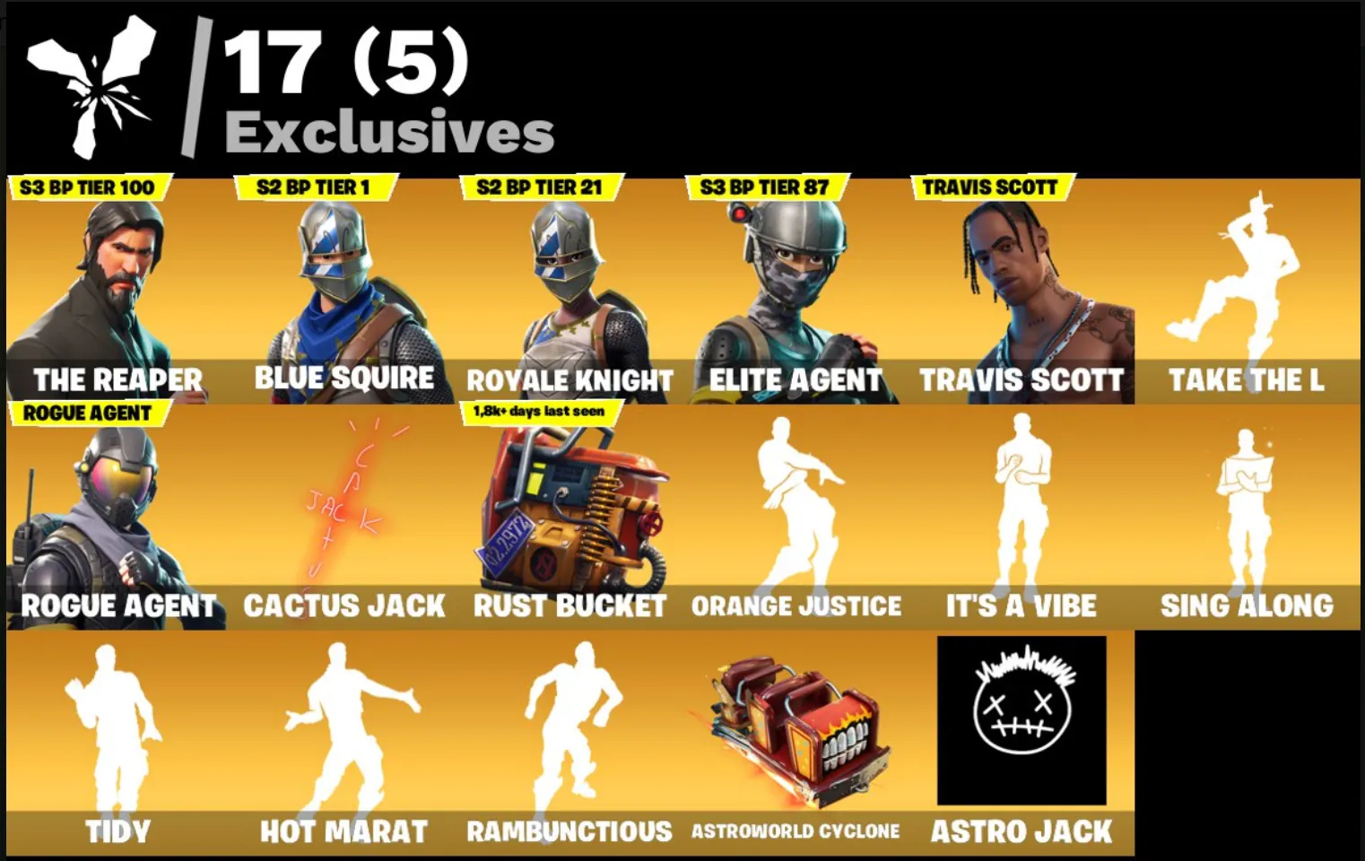 FN CHANGE MAIL 💎 The Reaper | Travis Scott (ALL PLATFORMS) | 49skins (22 paid) | 700 VB | Full access | Warranty